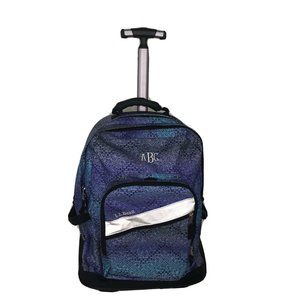 LL Bean Rolling Wheel Deluxe Bookbag Backpack Tote